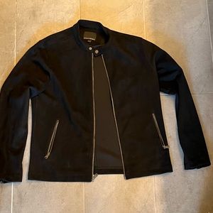 Large black suede Banana Republic Jacket